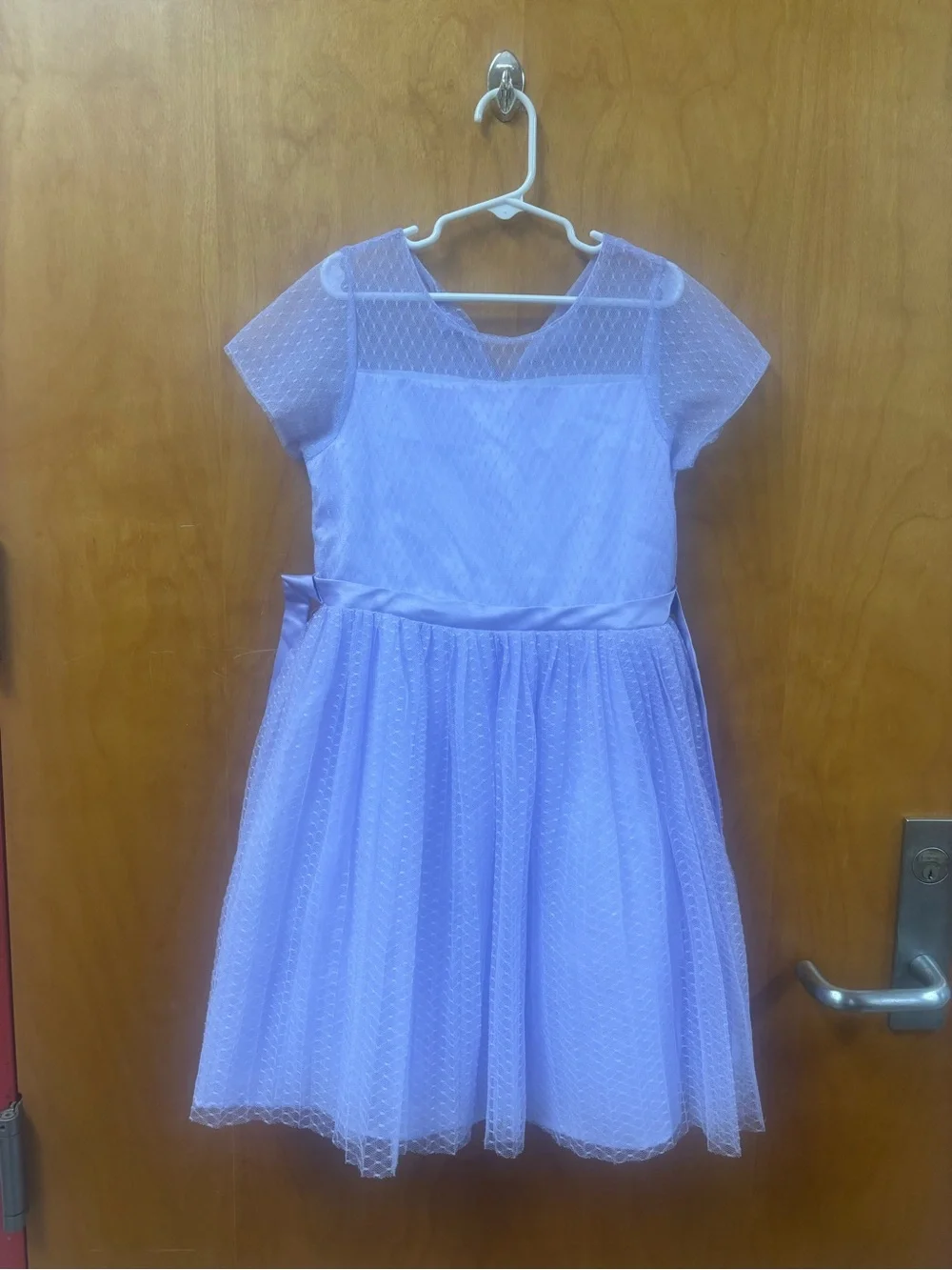 wonder nation Lilac Mesh Party Dress for Girls
